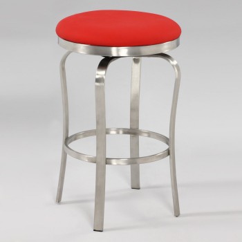1193 Modern Backless Counter Stool, Red