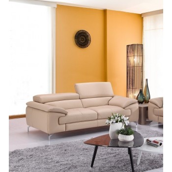 A973 Italian Leather Sofa, Peanut by J&M Furniture