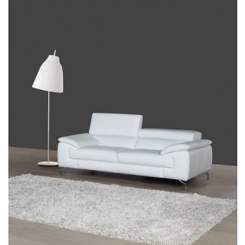A973 Italian Leather Sofa, White by J&M Furniture