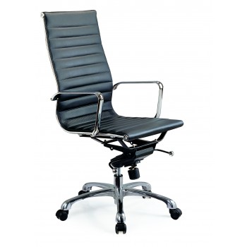 Comfy High Back Office Chair, Black by J&M Furniture