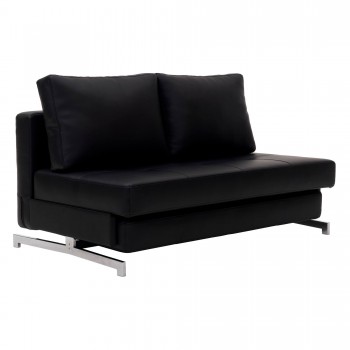 K43-2 Premium Sofa Bed, Black Leatherette by J&M Furniture