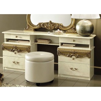 Barocco Vanity Dresser, Ivory