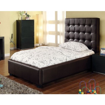 Athens Twin Size Bed, Chocolate