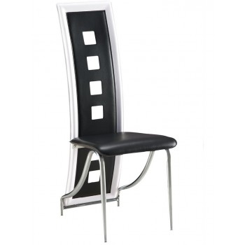 D803-BL Dining Chair, Black