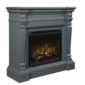 Heather Mantel Electric Fireplace, Wedgewood Grey Finish, Realogs (XHD28) Firebox