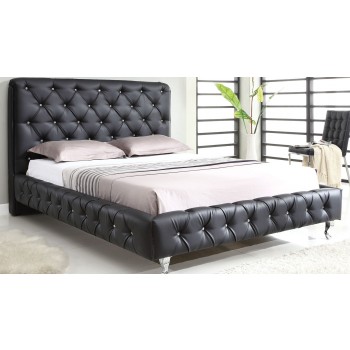 Maria Full Size Bed, Black by At Home USA