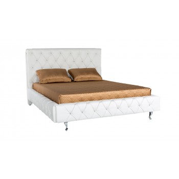 Maria Full Size Bed, White by At Home USA