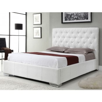 Michelle Full Size Bed, White by At Home USA