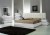Milan King Size Bed, White by J&M Furniture