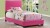 8103 Full Size Bed, Pink