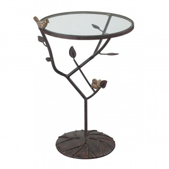 Birds On A Branch Accent Table