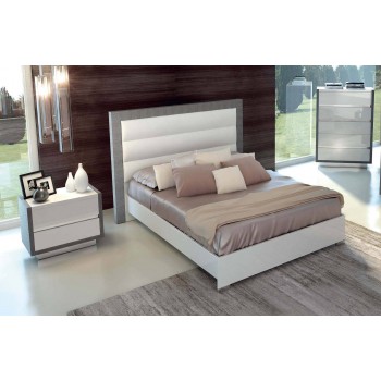 Mangano King Size Bed w/Wooden Slats Frame