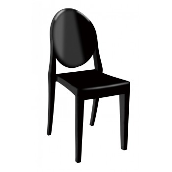 Detro Side Chair, Set of 4, Black by At Home USA