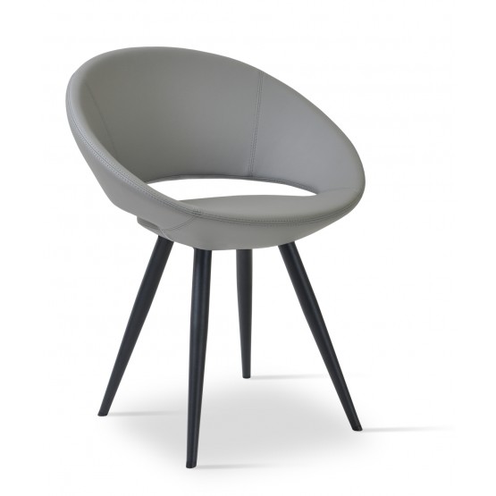 Crescent Star Chair, Black Powder Steel, Grey PPM photo