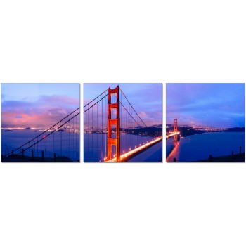 Premium Acrylic Wall Art Golden Gate Bridge  - SH-71050ABC by J&M Furniture