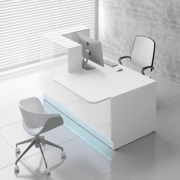 Linea LIN291L Reception Desk, White