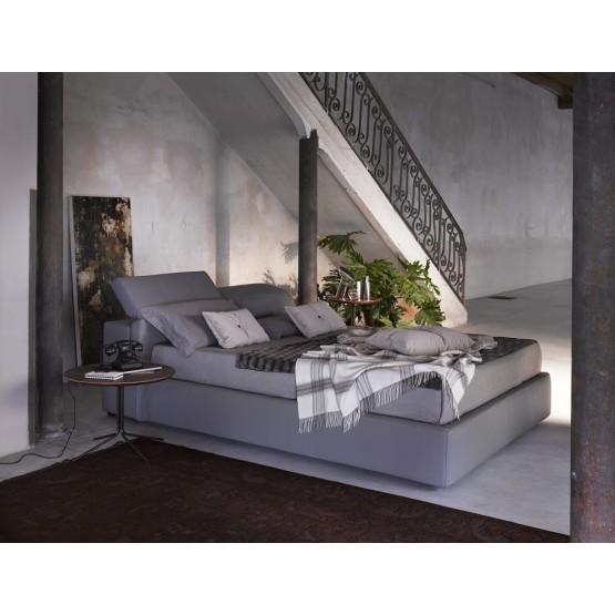 Tower King Storage Bed, Grey photo
