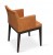 Soho Wood Arm Chair, Solid Beech Wenge Color, Amber Vintage Leather by SohoConcept Furniture