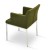Soho Chrome Arm Chair, Forest Green Camira Wool by SohoConcept Furniture