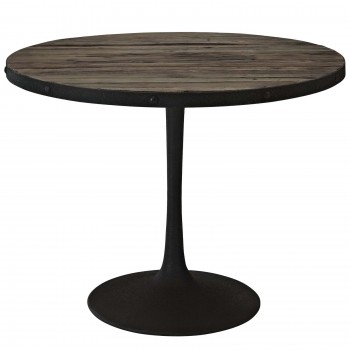 Drive Wood Top Dining Table, Brown by Modway