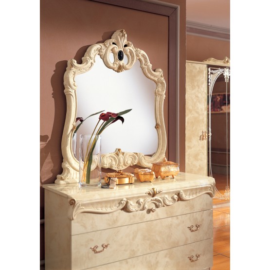 Barocco Mirror, Ivory photo