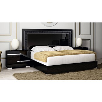 Volare King Size Bed, Black