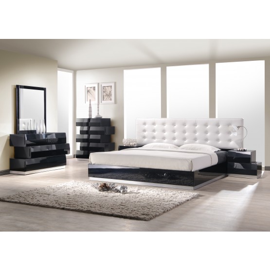 Milan King Size Bed, Black photo