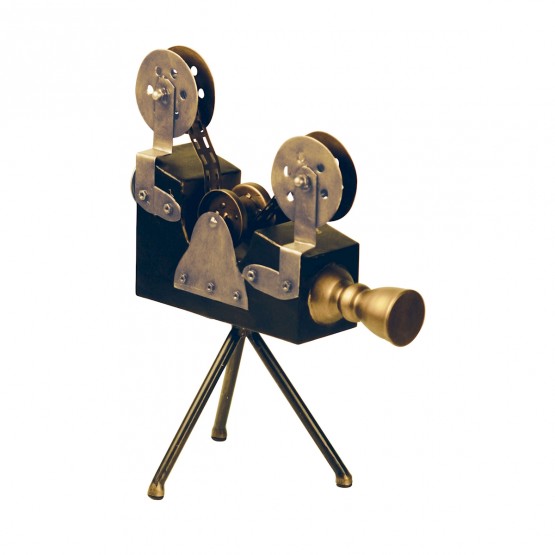 Olivier Camera Display In Black And Antiqued Brass photo
