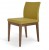 Aria Wood Dininng Chair, American Walnut Wood, Amber Camira Wool by SohoConcept Furniture