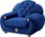 Giza Fabric Chair, Dark Blue