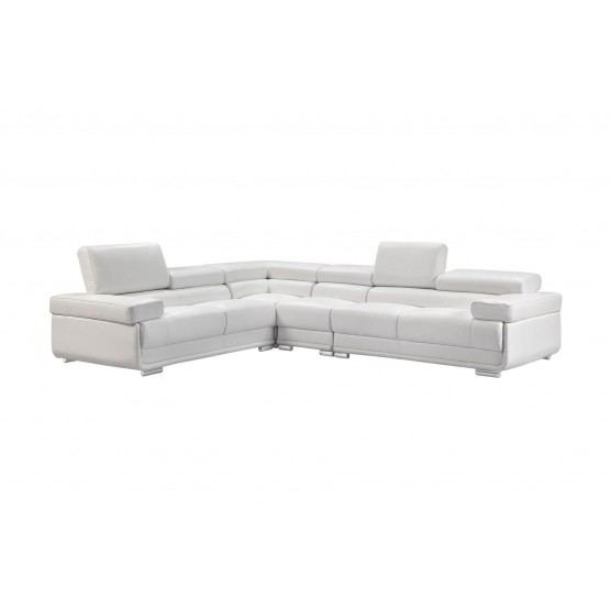 2119 Sectional, White photo