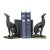 Greyhound Bookends In Black With Gold Accents - Pair