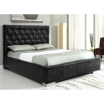 Michelle Queen Size Bed, Black