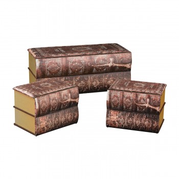 Antique Book Trunks - Set of 3