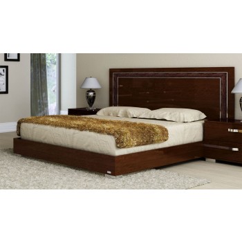 Volare King Size Bed, Walnut