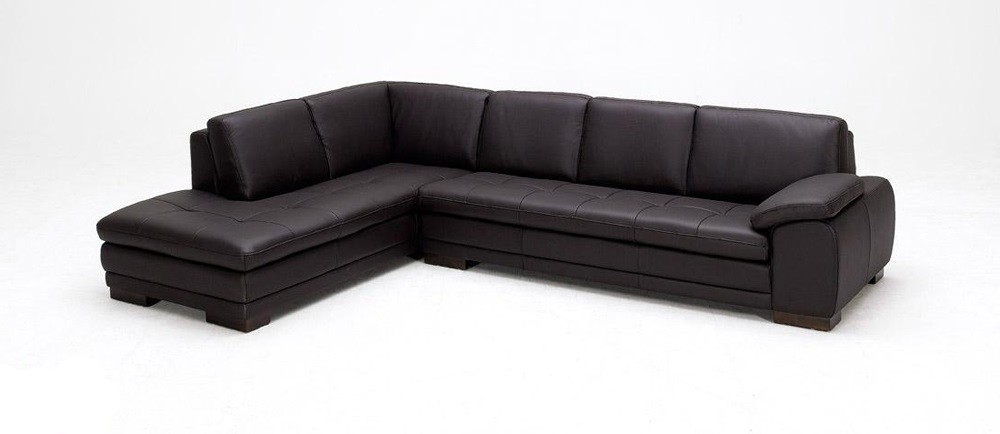 625 Italian Leather Sectional Left Arm, Leather Sectional Left Chaise