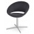 Crescent 4 Star Swivel Chair, Dark Grey Camira Wool by SohoConcept Furniture