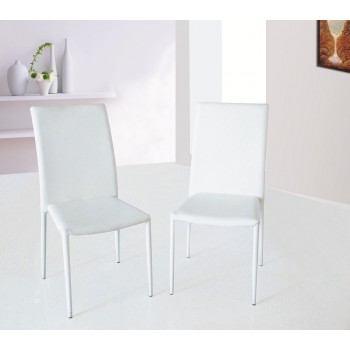 DC-13 Dining Chair, White, Set of 4 by J&M Furniture