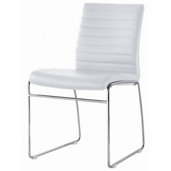 Side-408 Dining Chair, White