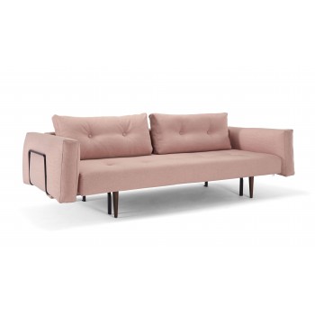 Recast Plus Sofa Bed w/Arms, 557 Soft Coral Fabric