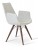 Eiffel Arm MW Plus Chair, Walnut Veneer Steel, Silver Camira Wool by SohoConcept Furniture