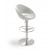 Crescent Piston Stool, Silver Camira Wool by SohoConcept Furniture