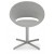 Crescent 4 Star Swivel Chair, Silver Camira Wool by SohoConcept Furniture