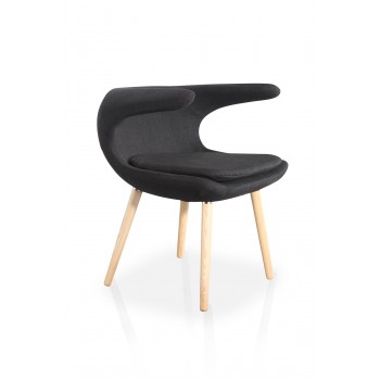 Arc Leisure Chair, Black by Ceets