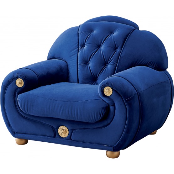 Giza Fabric Chair, Dark Blue photo