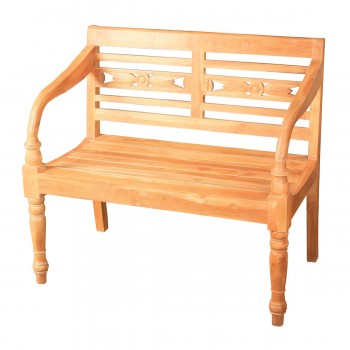 Folger Bench In Natural Wood Stain