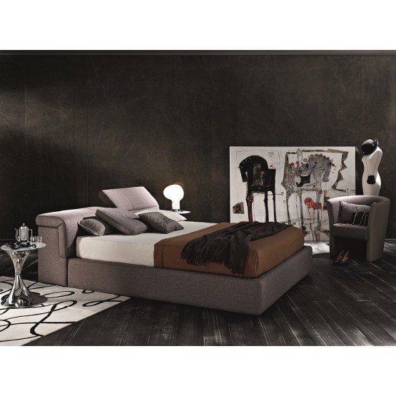 Tower King Storage Bed, Taupe photo