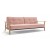 Splitback Sofa Bed w/Frej Arms, 557 Soft Coral Fabric