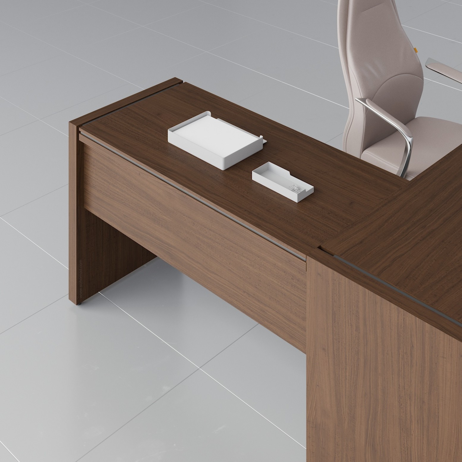 Status Right Side Desk Extension X15 Chestnut Buy Online At Best