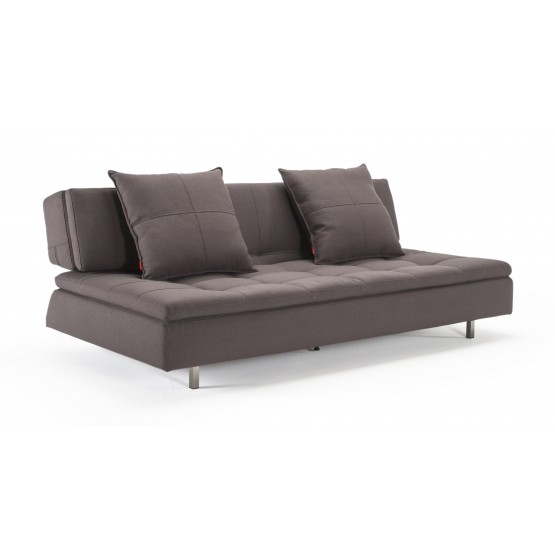 Long Horn Sofa Bed, 555T Soft Grey Fabric photo